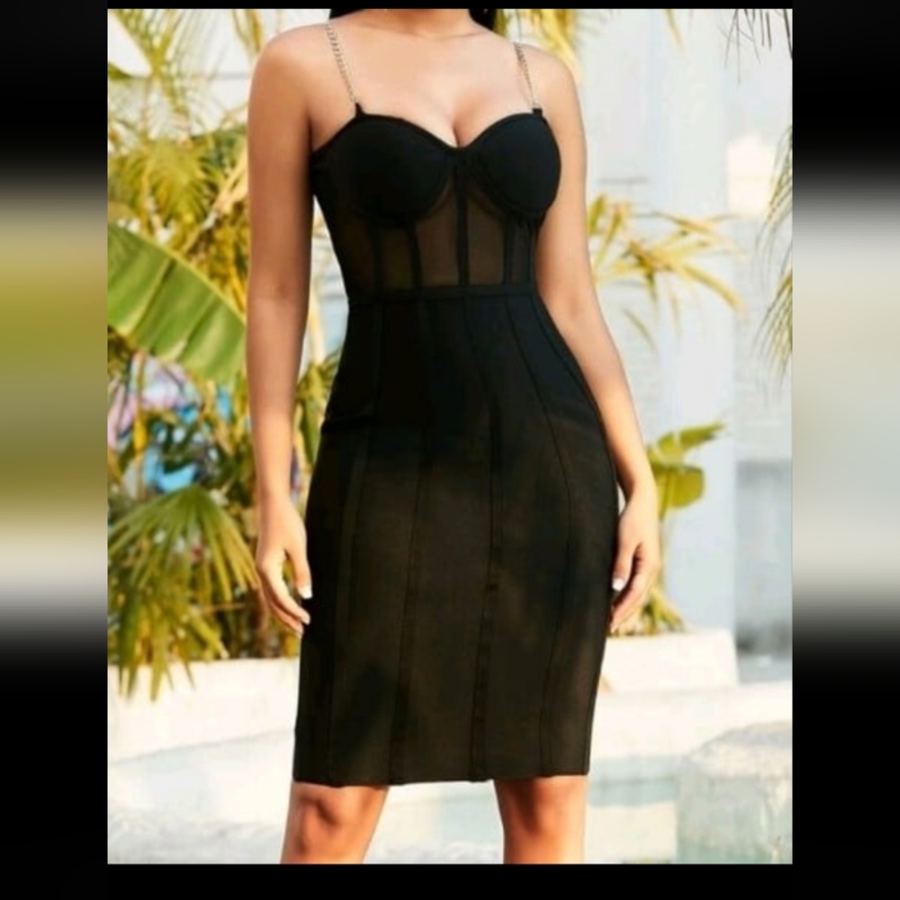 3/55 - Mesh BustierBandage Dress